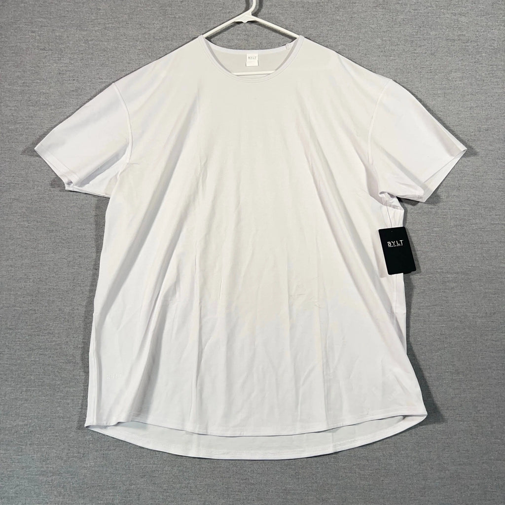 Bylt Limitless Shirt Mens 3XL XXXL White Drop Cut Minimalist Stretch NEW *
