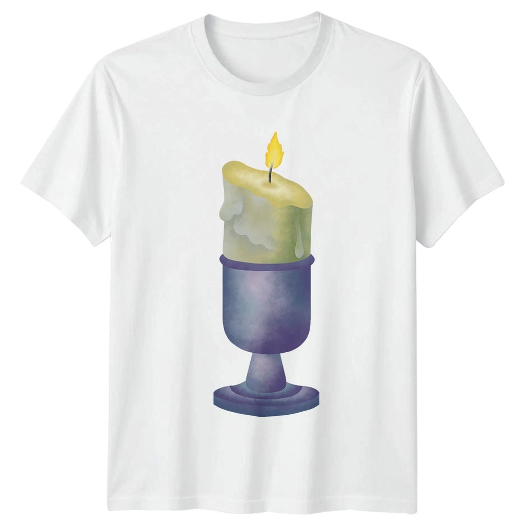 Melting Candle T-Shirt Gothic Decor Gift For Him And Her