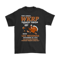 WKRP Turkey Drop with Les Nessman Funny T-shirts - Thanksgiving Day T Shirt Gift
