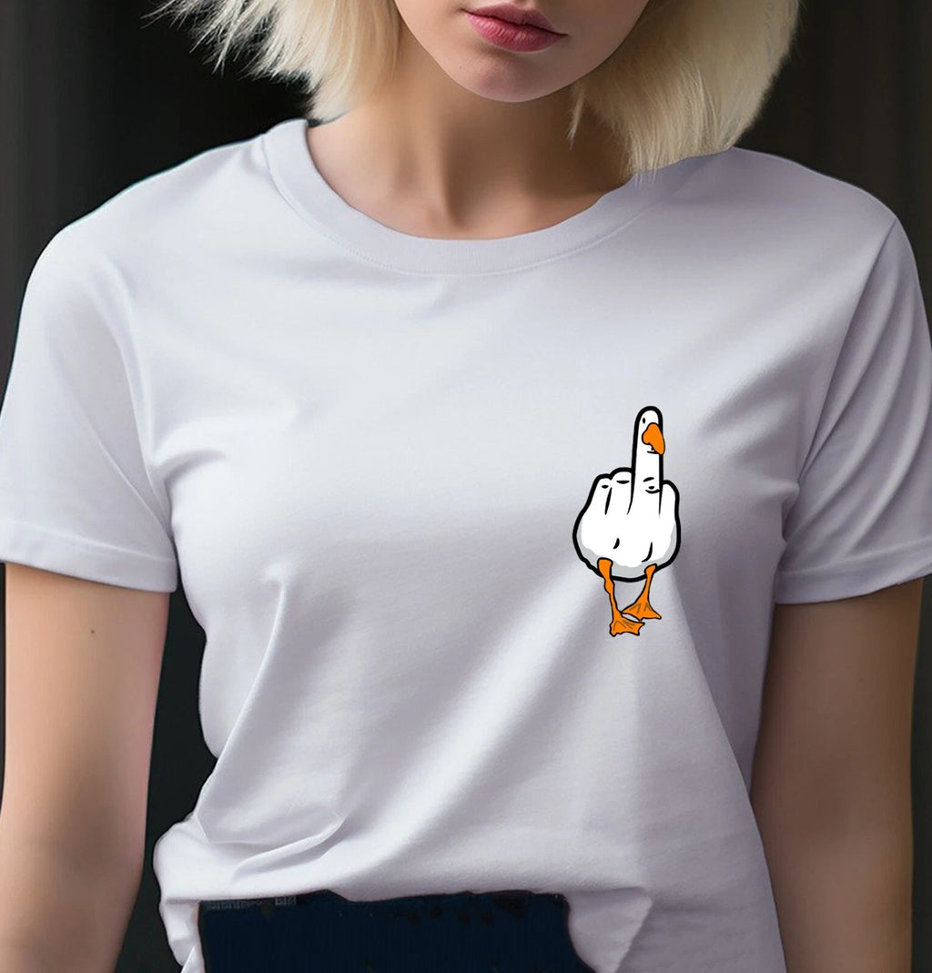 Unisex T-shirt - Duck You CREST - Original Funny Novelty Summer Couple Student