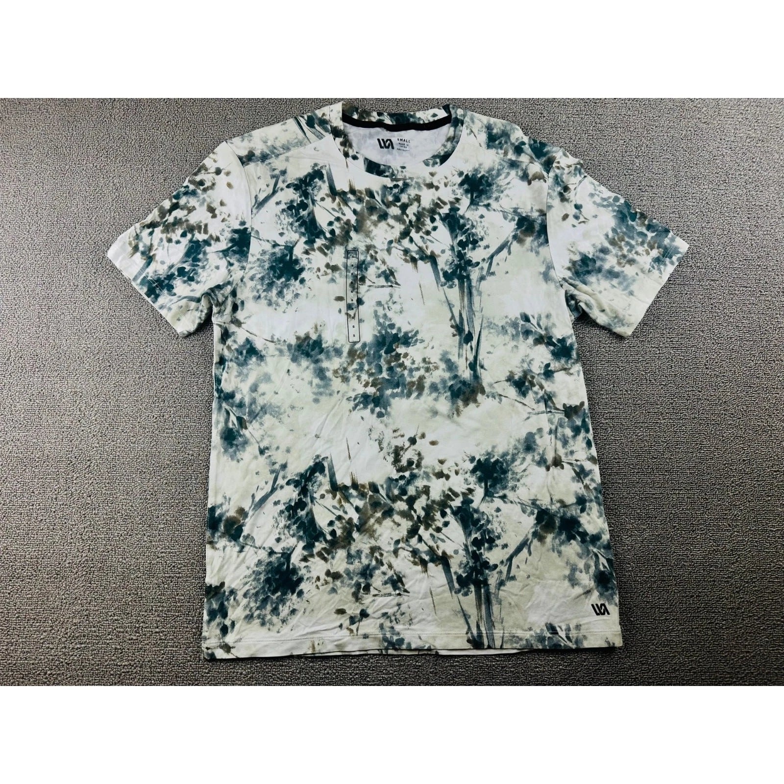 VRST T-Shirt S Multi Color Abstract Forest Print Outdoorsy Botanical Artistic
