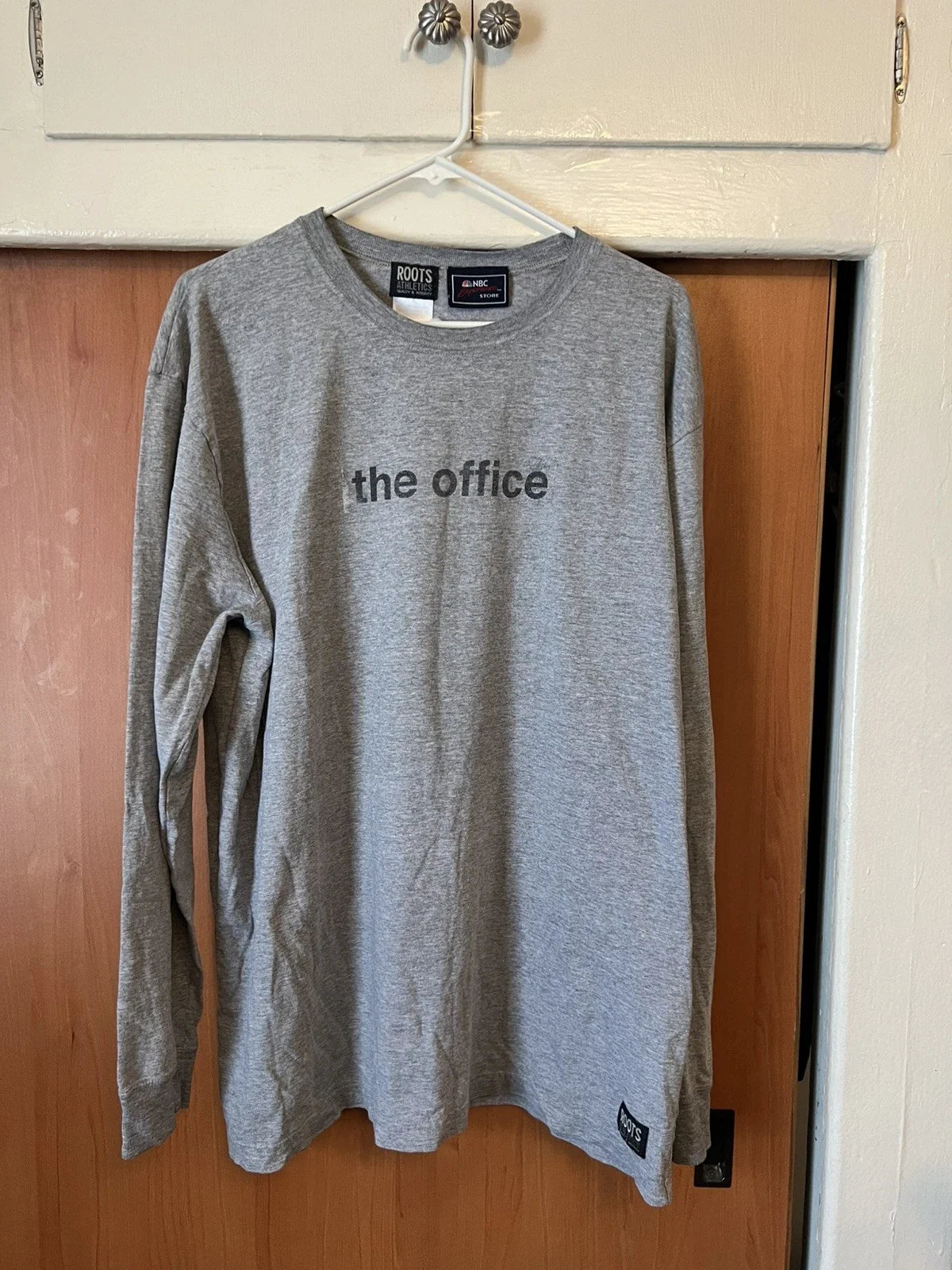 Vintage Roots Canada x The Office Promo long sleeve T-shirt gray size XL 2005