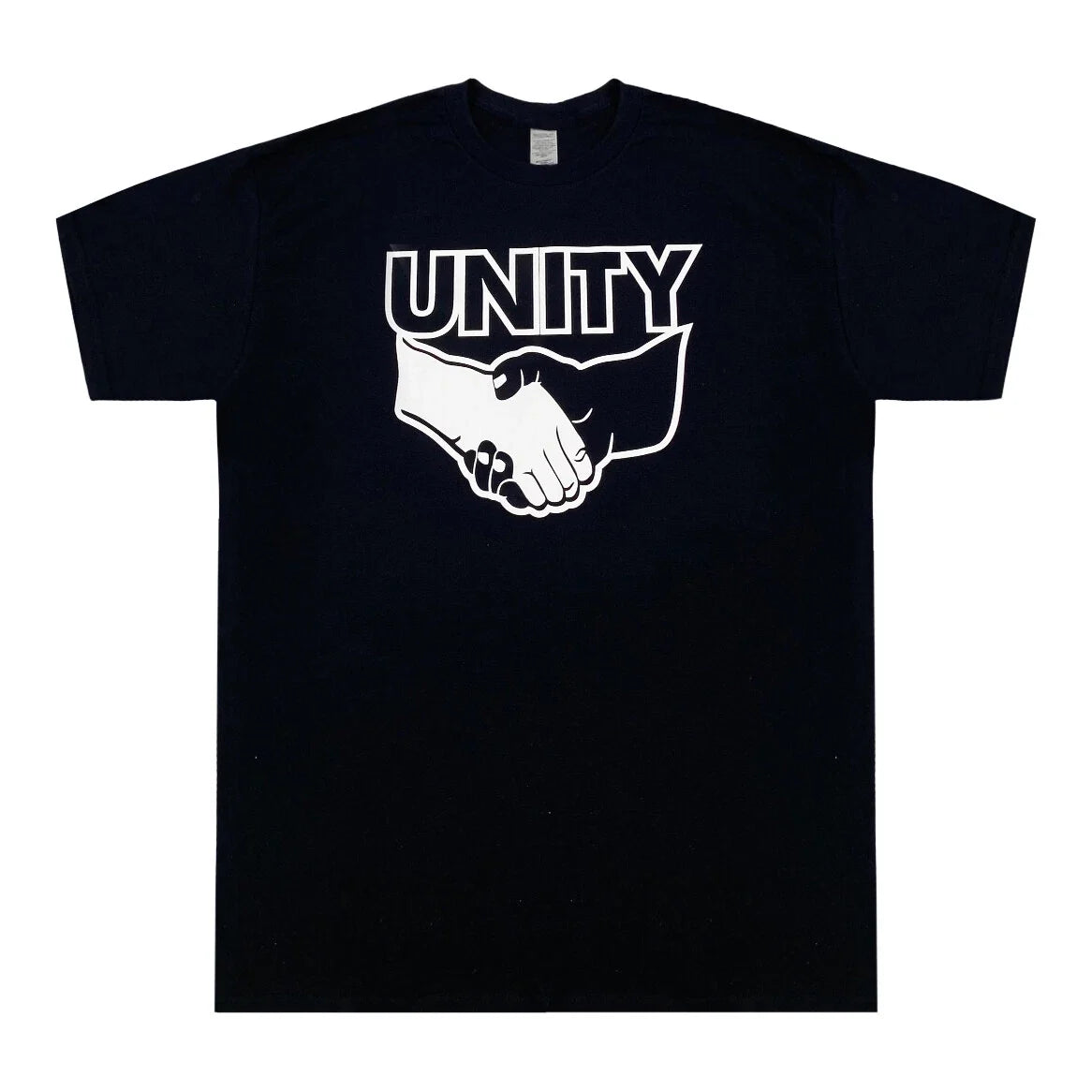 Vintage 80s 90s Unity T-Shirt Streetwear End Racism Graphic Black White