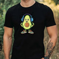 Mens Summer Avocado Print Cotton T-Shirt Size XS to 5XL
