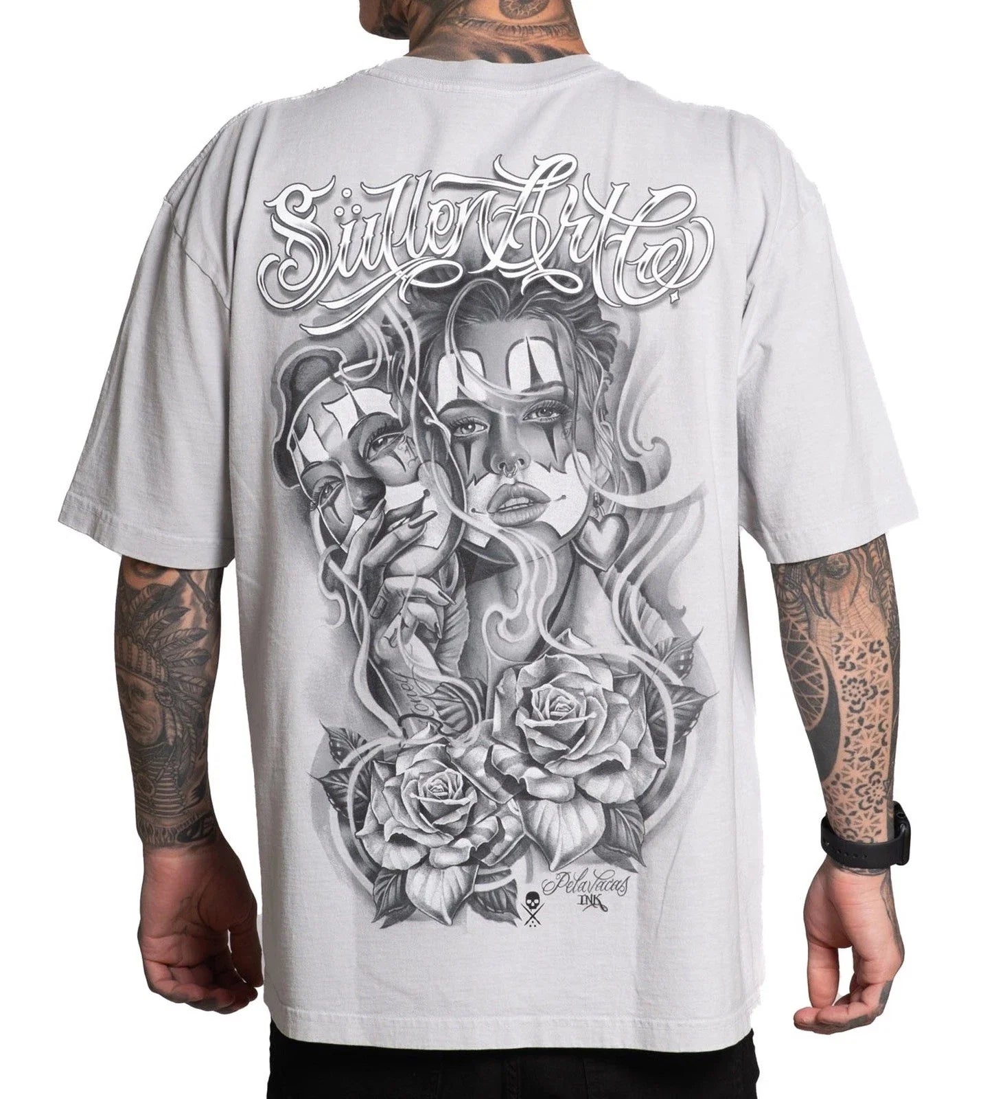 SULLEN CLOTHING PELAVACAS III TATTOO "1 TON" OVERSIZED PREMIUM T-SHIRT (S-3XL)