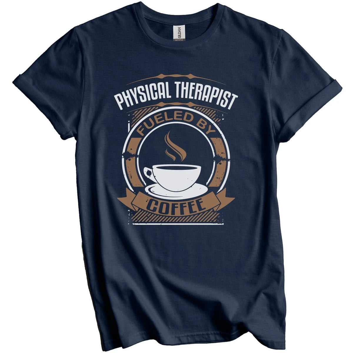 Physical Therapist Fueled By Coffee Funny Graphic T-Shirt