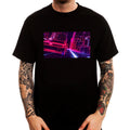 Retro Car Digital Night City Vaporwave Aesthetics Men's Cotton T-Shirt Top Tee