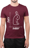 Funny Duck Rabbit Graph Optical Illusion Sarcastic Novelty Unisex T-Shirt