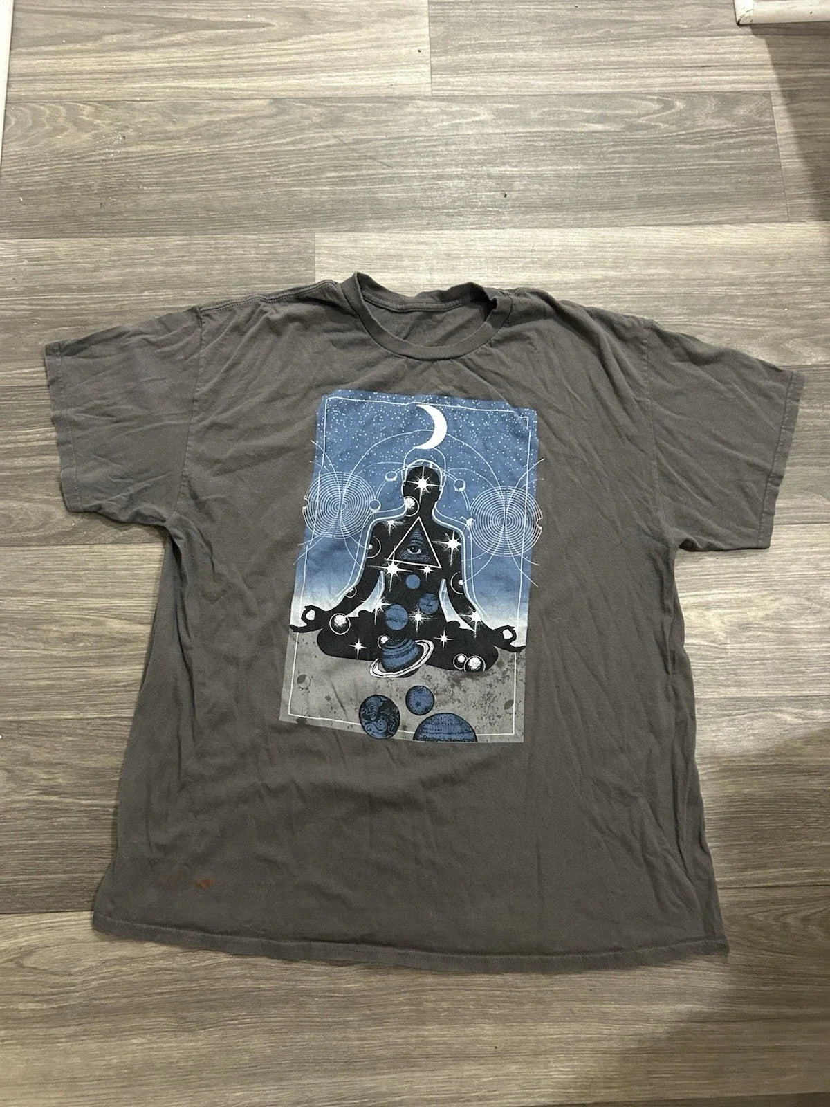 Y2K Cosmic Meditation Graphic Tee