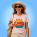 Summer Vibes T-Shirt Unisex Cotton Tee for Beach, Travel & Sunshine Fun