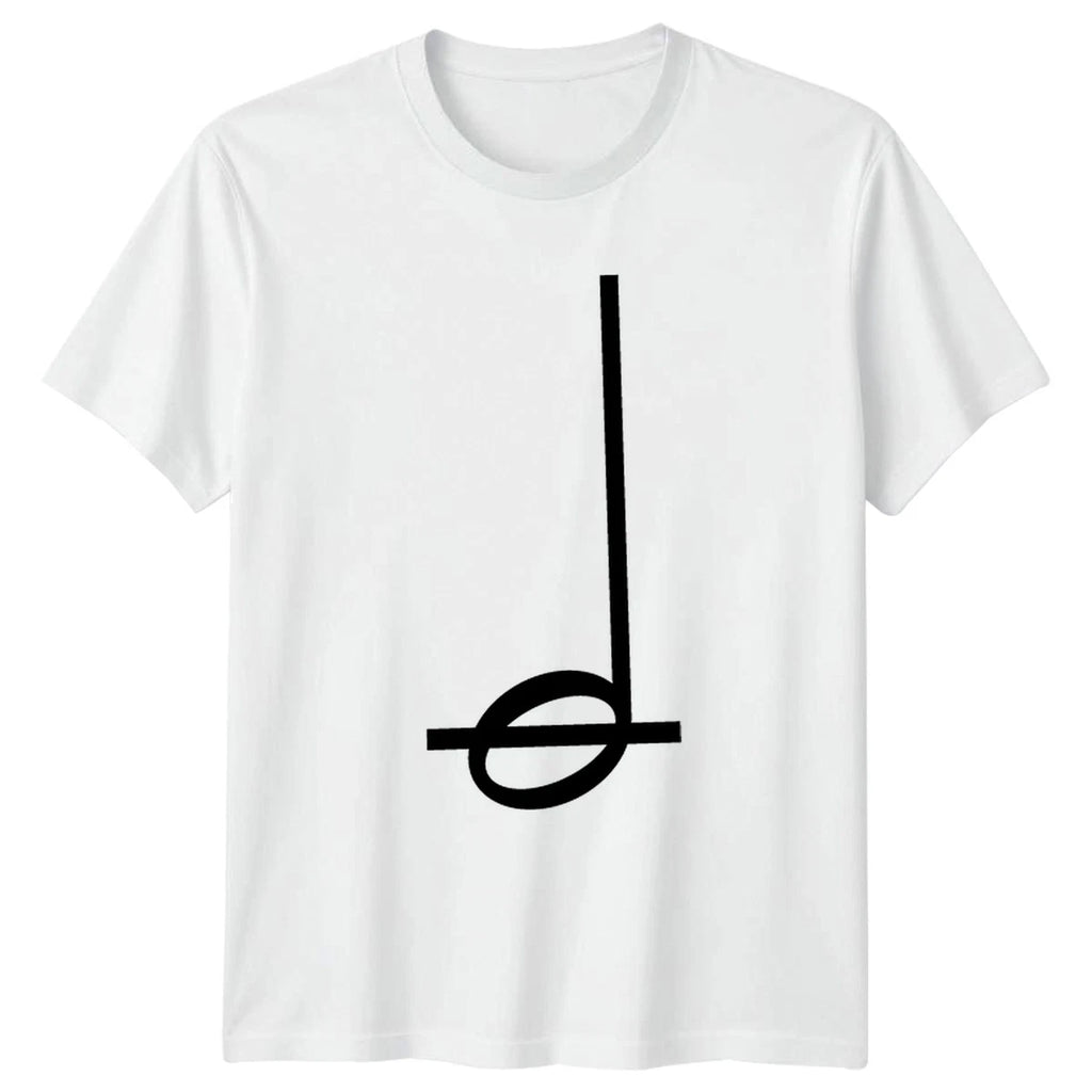 Simple Black Quarter Musical Note T-Shirt Theory Musician Music