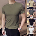 Lightweight Slim Fit T-Shirt Breathable Ribbed Slim Fit Breathable Ribbed