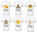 Personalised Adult Emoji T Shirts, Adult Emoji T Shirt, Emoji T Shirts