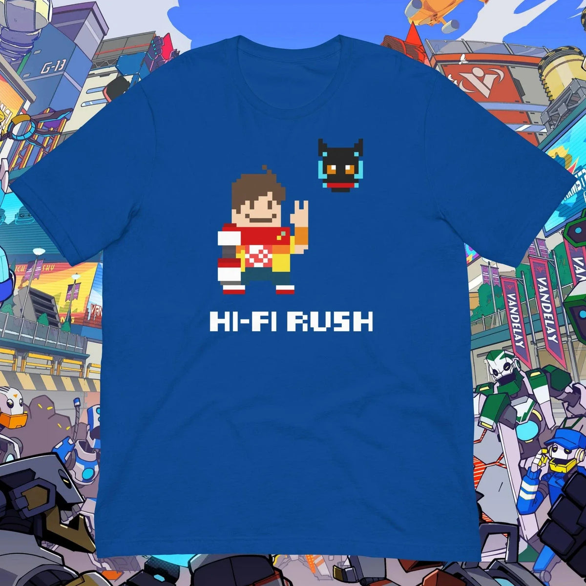 Hi-Fi Rush Chai Cosplay Pixel Art Shirt