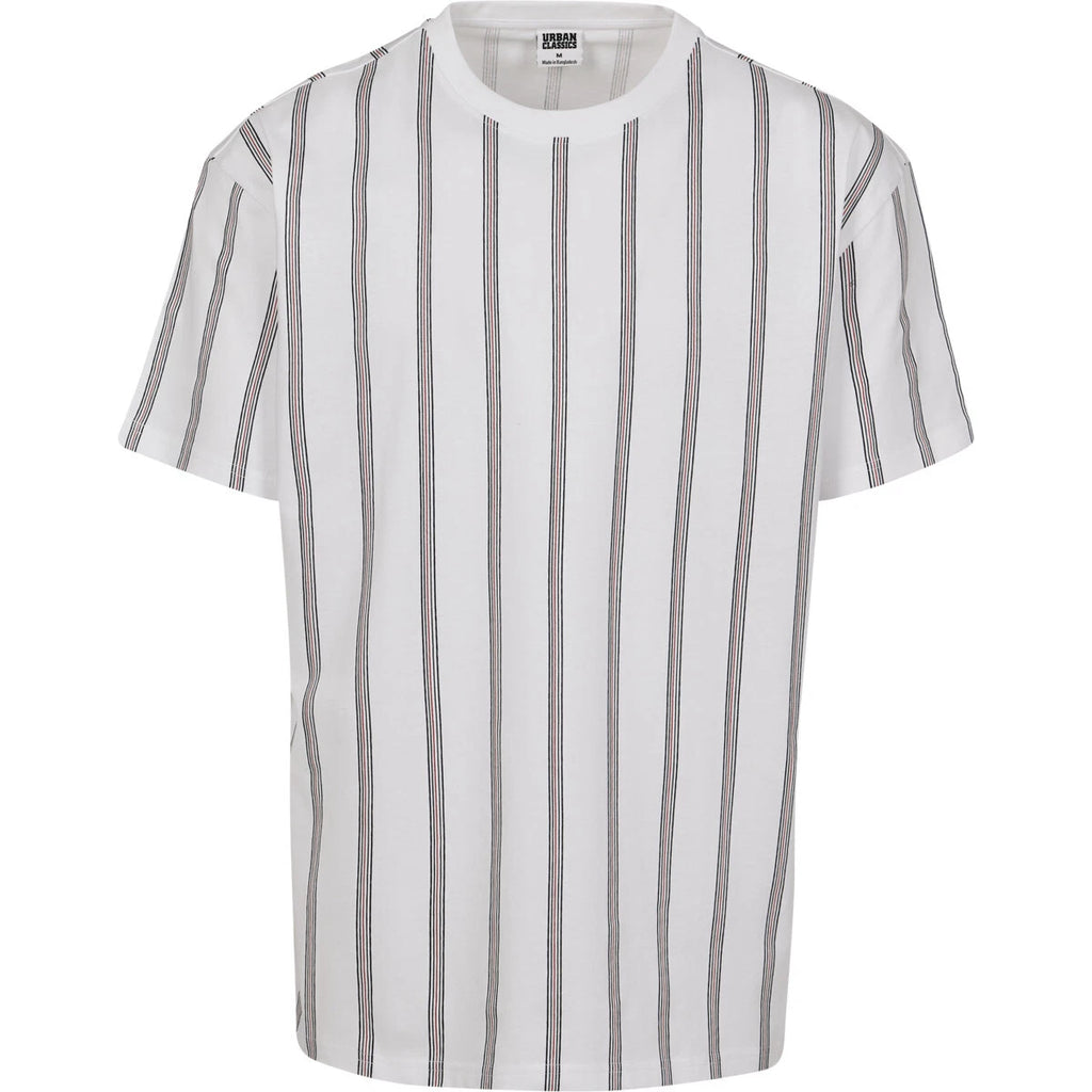 Urban Classics Heavy Oversized AOP Stripe Tee T-shirt Allover Nadel Streifen New
