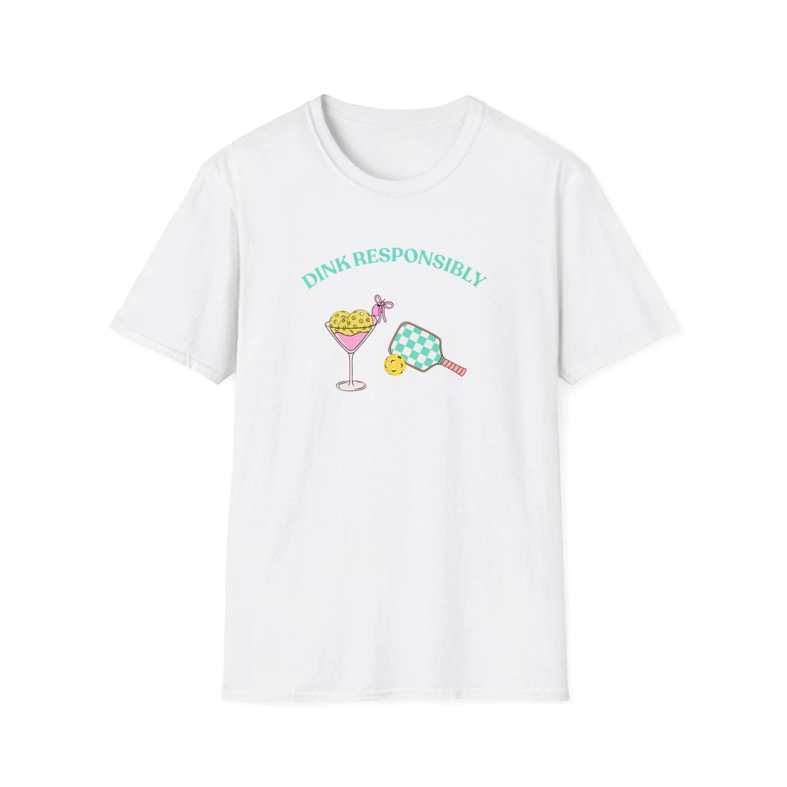 Dink Responsibly cocktail illustration T-Shirt | margarita palm lemon