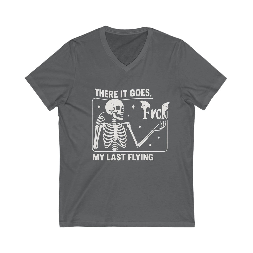 Funny V-Neck Tee, Sarcastic Graphic Shirt, Offensive Humor Top, Adult Unisex