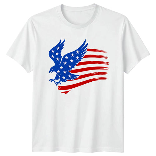 American Eagle Flag USA Patriotic Mens T-Shirt Womens Tee Graphic Unisex Top