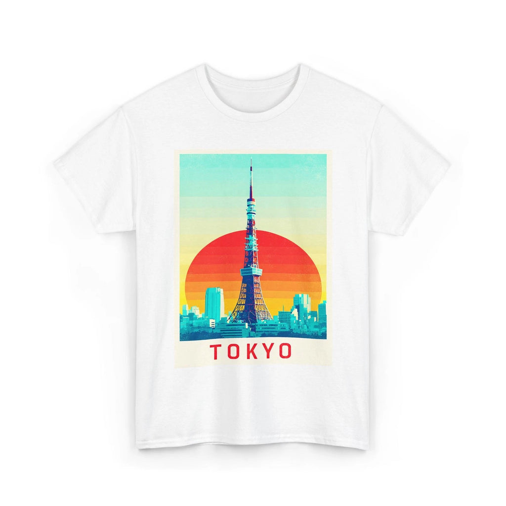 TOKYO JAPAN MINIMALIST ART TEE TSHIRT FUN GIFT MEN WOMEN TEENS POSTCARD SHIRT