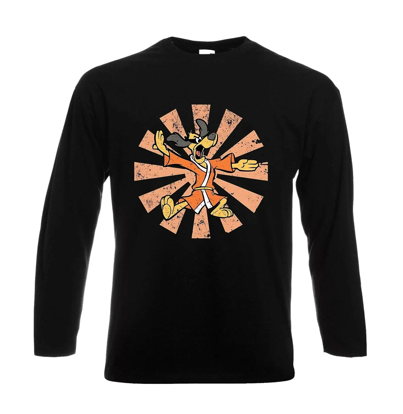 Hong Kong Phooey Retro Japanese Party Funny Poker Men's Longsleeve Tee Top