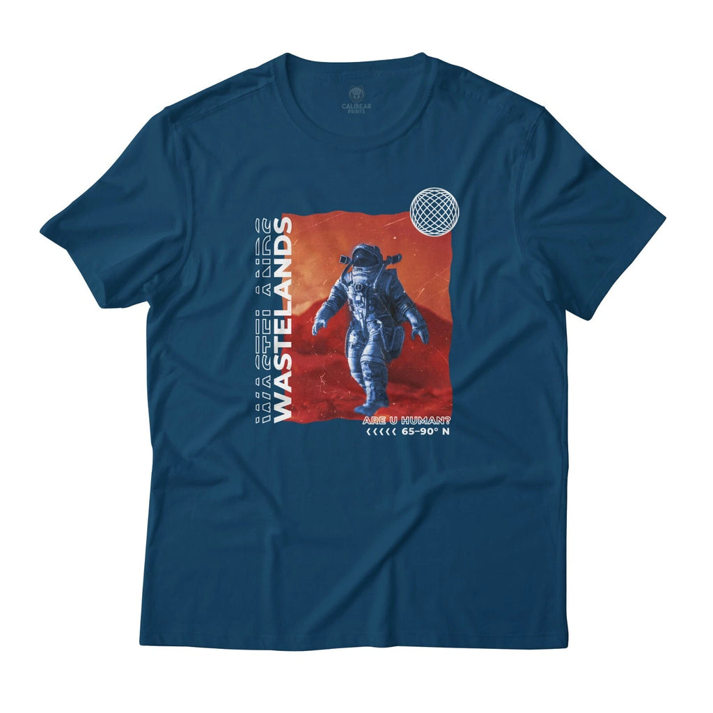 Wastelands Astronaut Cosmic Space Aesthetics Graphic Art Premium Cotton T-Shirt