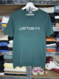 Carhartt Vintage Skateboarding Y2K Graphic Logo Streetwear Green Tee T-shirt