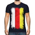 NORTH OSSETIA GRUNGE FLAG MENS T-SHIRT TEE TOP GIFT SHIRT CLOTHING JERSEY