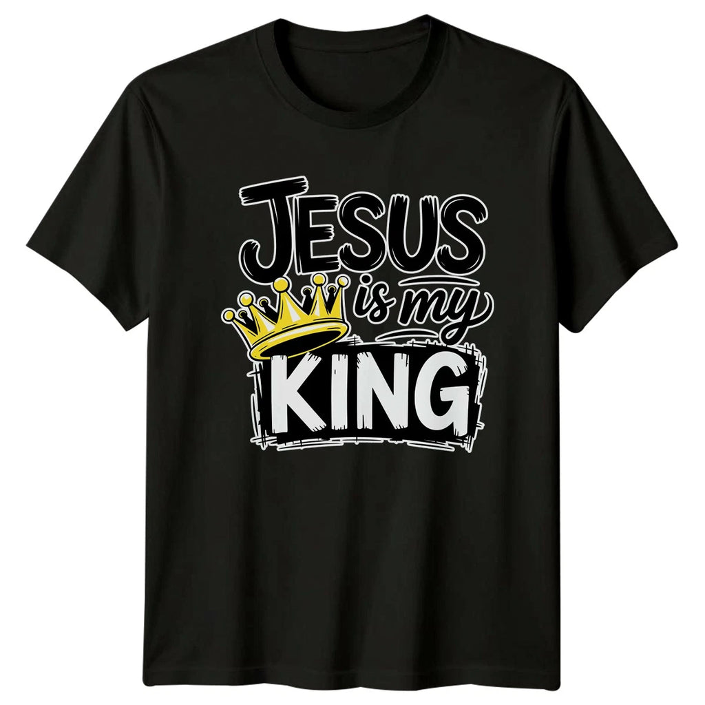 Jesus Is My King Mens T-Shirt Religious