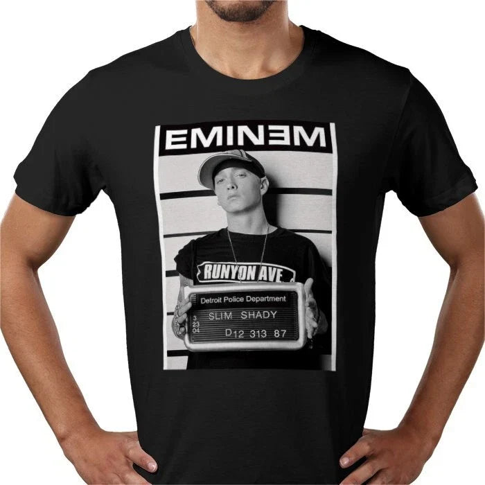 Eminem mugshot hip hop rap dre music pop art t-shirt tee - all sizes & 3 colours