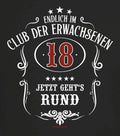 18th Birthday T-Shirt Now It Goes Round In The Club Of Adults Quote Shirts