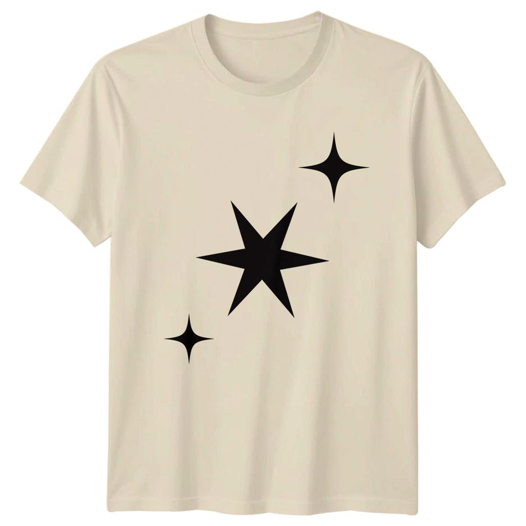 Simple Aesthetic Celestial Star Burst T-Shirt Star Pattern Aesthetic Design