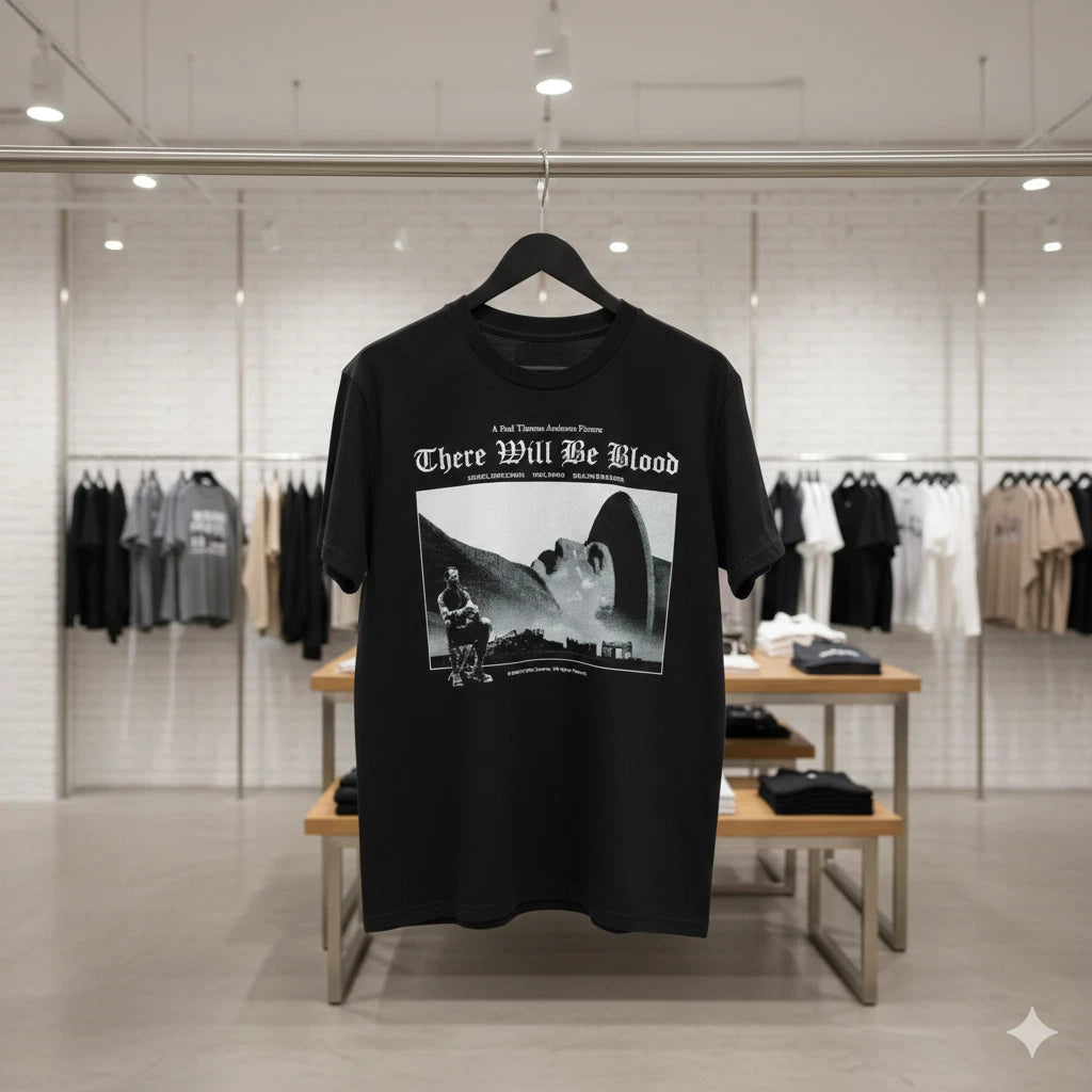 There Will Be Blood Movie Graphic T-Shirt Paul Thomas Anderson Unisex Tee - S628