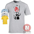 T-Shirt Banksy Anarchie Rat Art Stencil Punk Politique