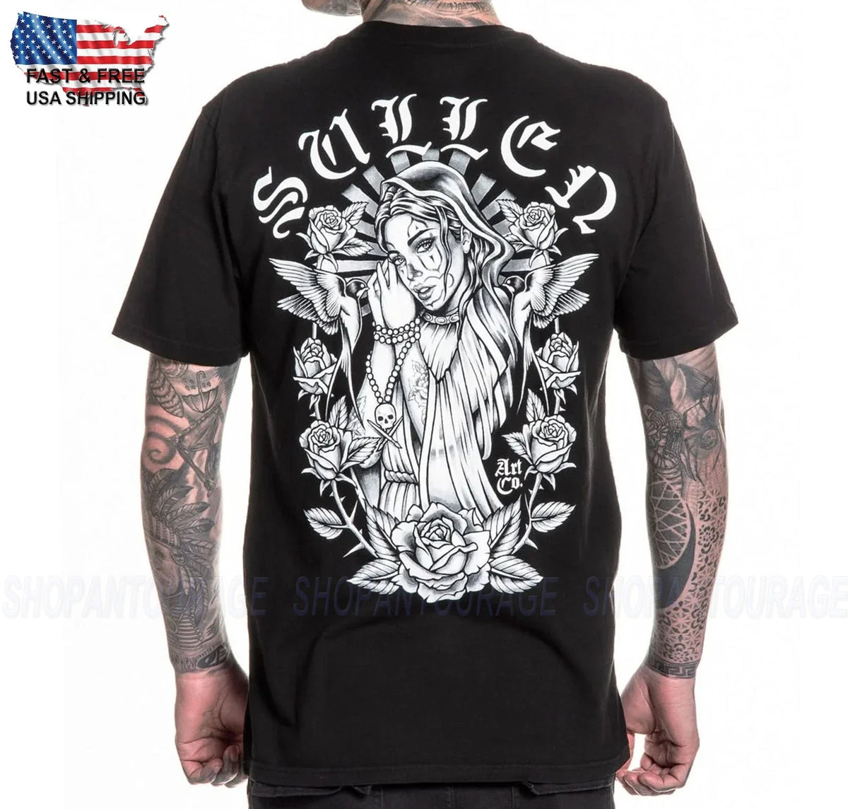 Sullen Art Collective Sanctuary Ajustement Premium SCM7676 Court Manche Pour Men