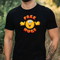 Mens Free Hugs Motif Cotton T-Shirt Size XS to 5XL