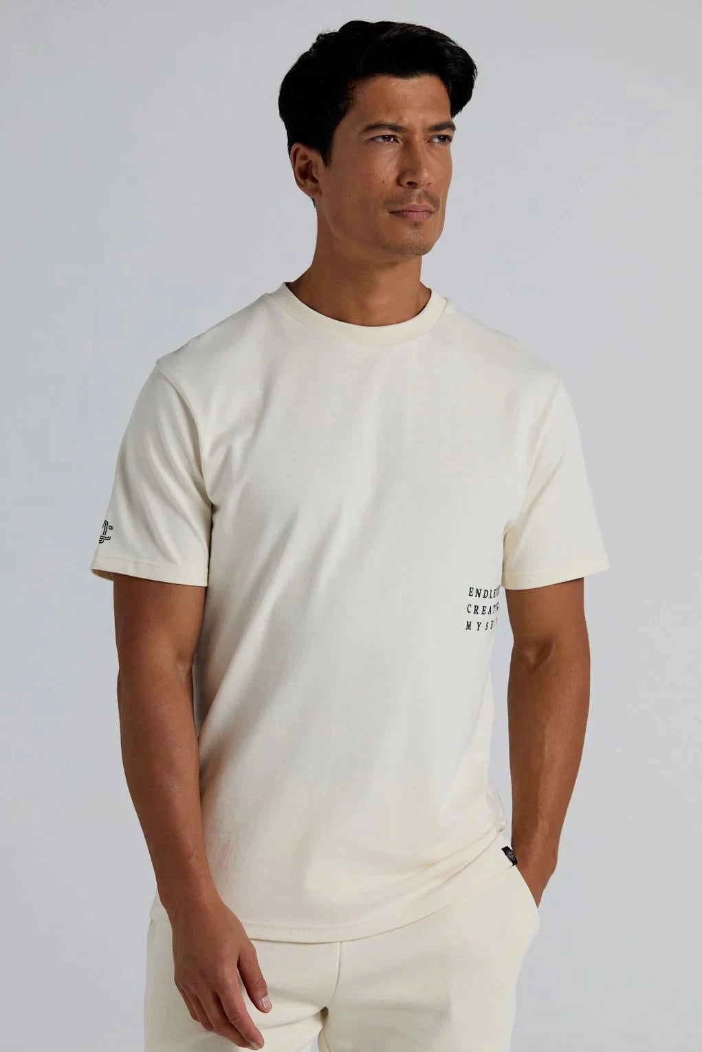 Original Creator Karma T-Shirt – Off White | Men’s Oversized Cotton Graphic Tee
