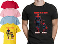 Daddy Is My Hero Personalised Super Hero Kids T Shirt Fathers Day Dad Son Gift