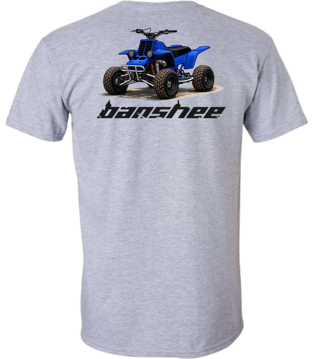 Yamaha Banshee Four Wheeler Short Sleeve Crew Neck T-Shirt VARIATIONS
