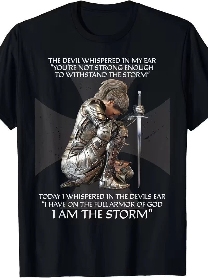 Verse Religious Cross Gifts Women Cute Faith Short Sleeve T-Shirt180g