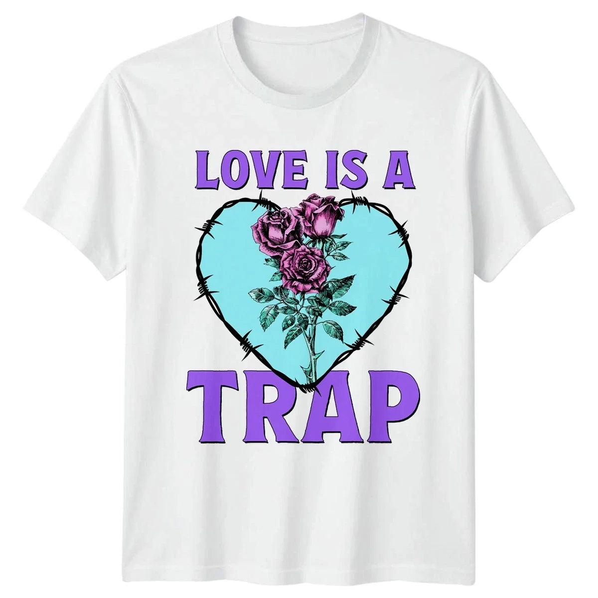 Love Is A Trap T-Shirt Pastel Goth Valentine Valentines Day Gift For Him And Her