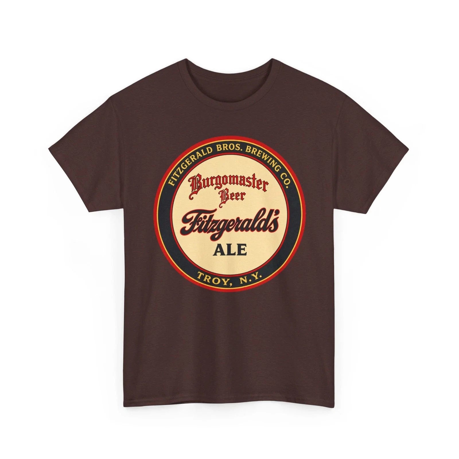 Fitzgerald's Ale Burgomaster Beer Troy NY Brewery Retro Breweriana T-Shirt