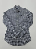 Ralph Lauren Boys Blue Gingham Button-Up Size 4T Slim Fit Preowned