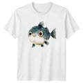 Cute Puffer Fish T-Shirt Marine Life Nature Novelty Birthday Gift