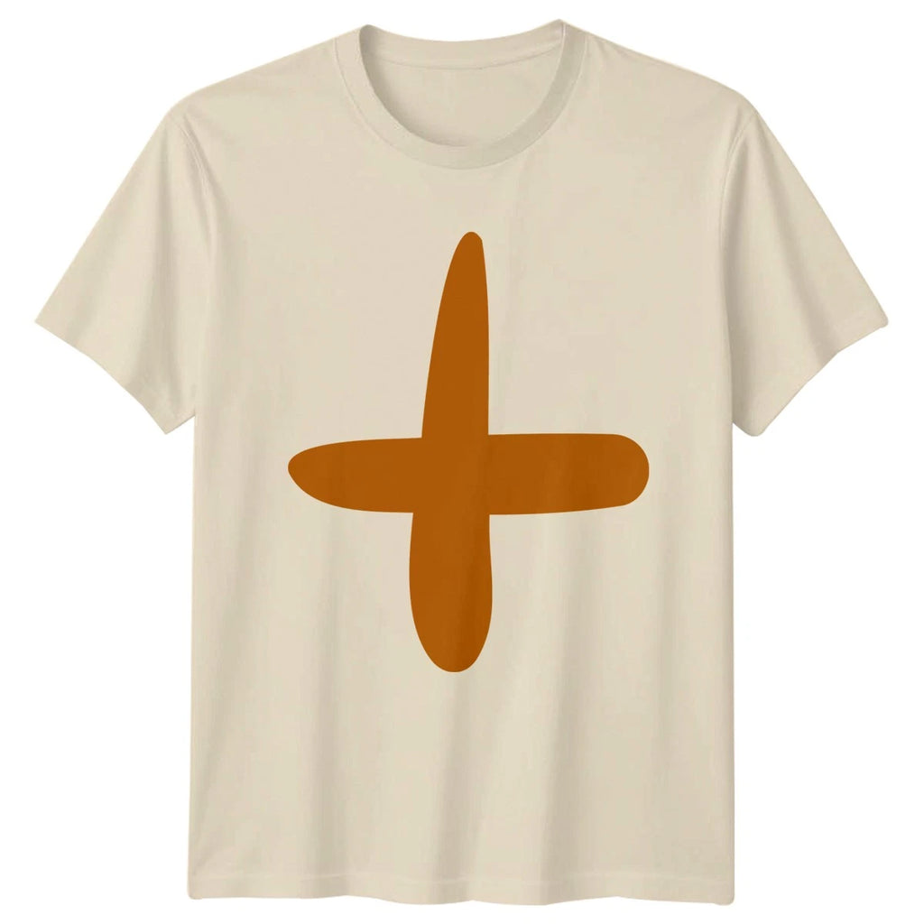 Simple Abstract Plus Sign Minimalist T-Shirt Minimalism Abstract Birthday Gift