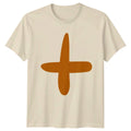 Simple Abstract Plus Sign Minimalist T-Shirt Minimalism Abstract Birthday Gift
