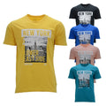 Mens Printed T Shirts House Brand Casual Summer Crew Neck Cotton Beach Top S-XL