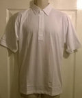 Mens PREMIER plain white work wear casual sport polo t shirt, Size medium large