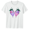 Pastel Goth Strawberry Valentines Day T-Shirt Strawberry Dessert Valentines Day