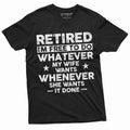 Men's funny retirement T-shirt Gift for husband retired hubby funny gift Christm