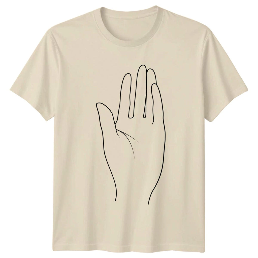 Simple Minimalist Hand T-Shirt Anatomy Art Design General Gift For Him And Her